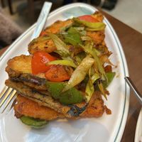 Twice cooked fisc   at Tofu Vegan - Charlotte in London