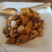 Gong Bao ch'ckn with peanuts (recommend) at Tofu Vegan - Charlotte in London