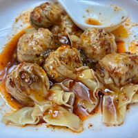 Spicy wontons at Tofu Vegan - Charlotte in London