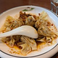 dumplings with special sauce at Tofu Vegan - Charlotte in London