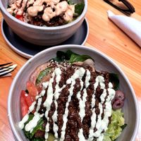 Bowls were around 6,000CLP each, not sure if we got the small or large size. BBQ soy meat option was very tasty  at Vita La Barra Saludable Antofagasta in Antofagasta