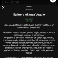 Salad bowl menu  at Vita La Barra Saludable Antofagasta in Antofagasta