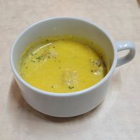 Pumpkin soup at MERCY Vegan Factory - Kyoto Station in Kyoto