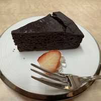 chocolate cake  at MERCY Vegan Factory - Kyoto Station in Kyoto