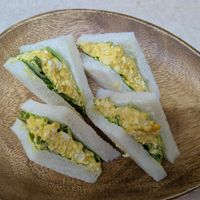 Full portion egg sandwich at MERCY Vegan Factory - Kyoto Station in Kyoto