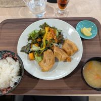 Deep-fried Kurumafu Set at MERCY Vegan Factory - Kyoto Station in Kyoto