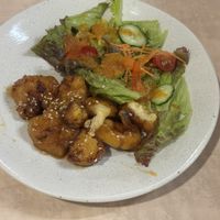 Sweet and sour cauliflower- better than I expected. My favorite  at MERCY Vegan Factory - Kyoto Station in Kyoto