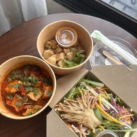 Shashuka, mushroom salad, mushroom tofu. Yum yum 😋   at Everyday Vegan in Da Nang