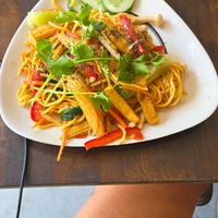 Noodles with vegetables at Everyday Vegan in Da Nang