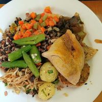 My father's plate at O Vegetariano in Recife