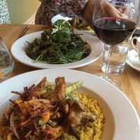 Fantastic vegan food,  at Maitreya Social in Bristol