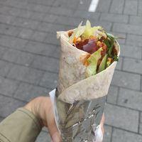 Mixed wrap falafel and Ciğköfte  at Veganland in Muelheim