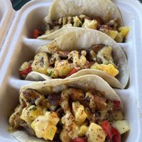 Jackfruit tacos  at Hidden Leaf Cafe in Columbus