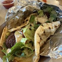 Falafel sandwich   at Baba's Mediterranean  in Fernandina Beach