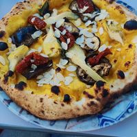 Pizza zucca veg at Dom Art in Brescia