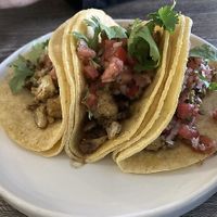 Vegan cauliflower tacos  at Wanderlust Creativefoods in Fayetteville