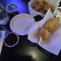 Samosas and pakora  at India Oven in Portland