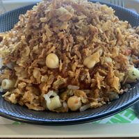 Macaroni paella dish  at Veganil in Paris