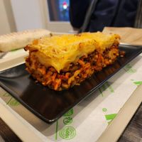 Lasagna at Veganil in Paris