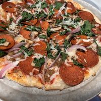   at Asheville Pizza and Brewing in Asheville