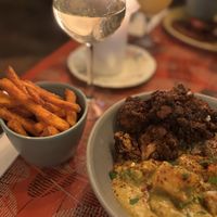 Sweet potato fries & vegan wine | Nov ‘25  at Consurio Lounge in Caerphilly
