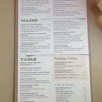 Menu at Consurio Lounge in Caerphilly