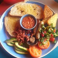Full Vegan Breakfast at Consurio Lounge in Caerphilly