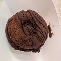 Vegan gluten free donut at Humble Hippies Artisans Cafe in North Bend