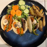 Taco bao beyond burger  at NāNā in Fuerteventura