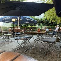 Outdoor seating  at Wirtshaus im Braunauer Hof in Munich