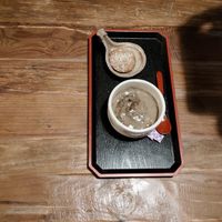 黒豆コーヒーくず湯とコーヒーケーキ at Bean's Goody in Kyoto