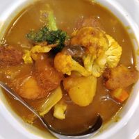 Japanese curry lion mane mushroom at Teng Bespoke Vegetarian Restaurant - 藤 in Central Singapore