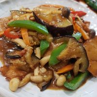 Eggplant miso sauce at Teng Bespoke Vegetarian Restaurant - 藤 in Central Singapore