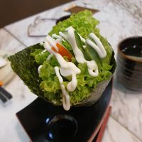 Avocado handroll at Teng Bespoke Vegetarian Restaurant - 藤 in Central Singapore