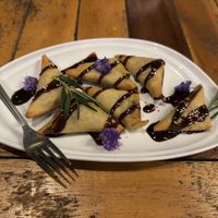 Samosa banana 🍌   at Baan Rim Nam Riverside in Surat Thani