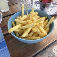 French fries   at La Conchiglia in Dorgali