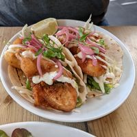 To fish taco at Mono in Glasgow