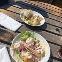 Vegan fish tacos   at Mono in Glasgow