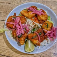 To-fish tacos (8/10) at Mono in Glasgow