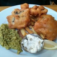 To-fish n chips at Mono in Glasgow