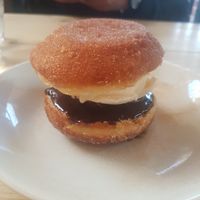 Donut ice cream sandwich at Mono in Glasgow