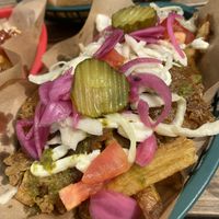 Loaded fries   at Mono in Glasgow