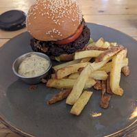 Haggis burger at Mono in Glasgow