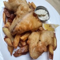 Fish n chips at Mono in Glasgow