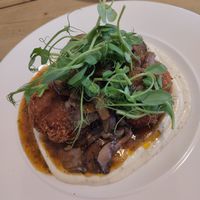 Hevanly haggis and potato cakes at Mono in Glasgow