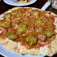 Cubano pizza   at Mono in Glasgow