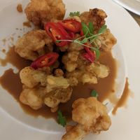 Spicy peanut cauliflower at Mono in Glasgow
