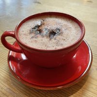 Hot chocolate- delicious   at Mono in Glasgow