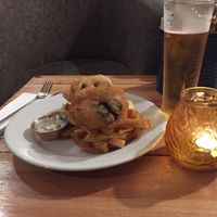 Fish n chips at Mono in Glasgow