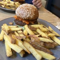 kimchi burger  at Mono in Glasgow